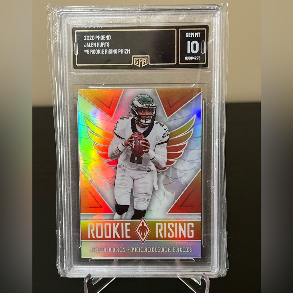 2020 Phoenix Jalen Hurts Rookie Rising Prizm GMA 10 RC Philadelphia Eagles 🔥🦅